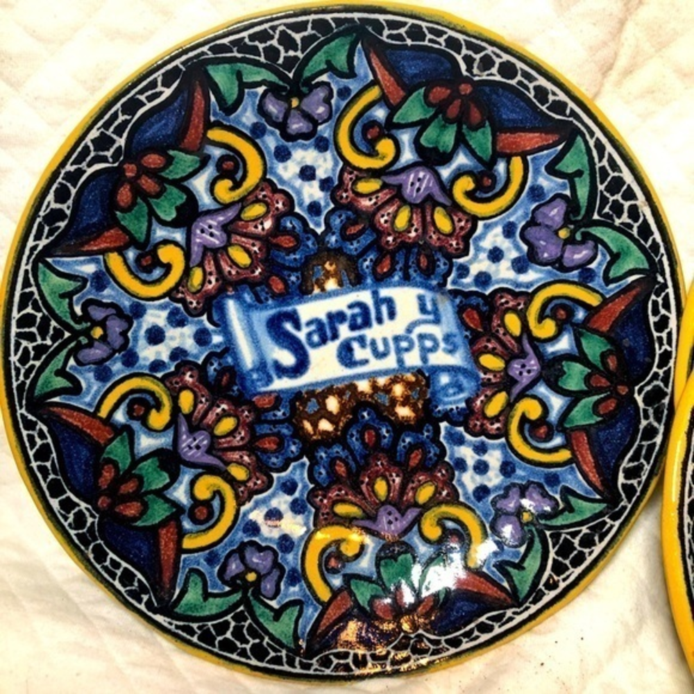 Talavera salad plates set of 4 Hispanic Latin handmade